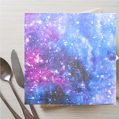 Galaxy Party Supplies Set Solar System Paper Plates Cups Napkins For 24