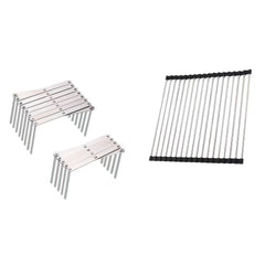 3pcs Stainless Steel Sink Drain Baskets Kitchen Rack