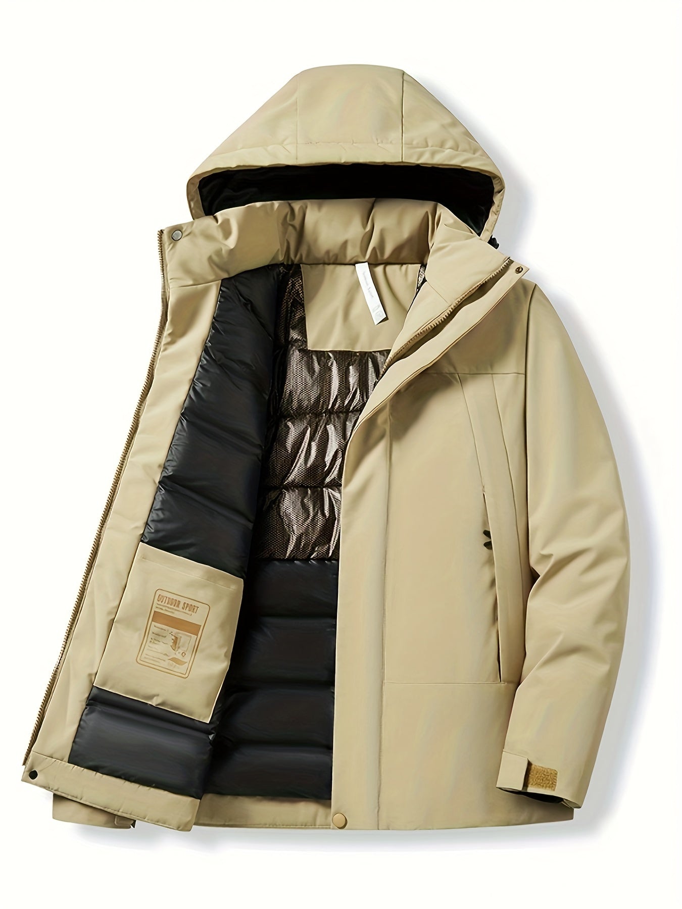 Women's Windproof Hooded Jacket for Fall & Winter