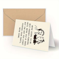 Funny Birthday Card For Bestie - Hilarious Pooping Pants Card For Her