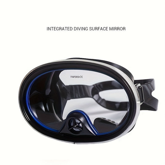 Wide View Diving Mask Anti-fog Leak Proof Tempered Glass Lens