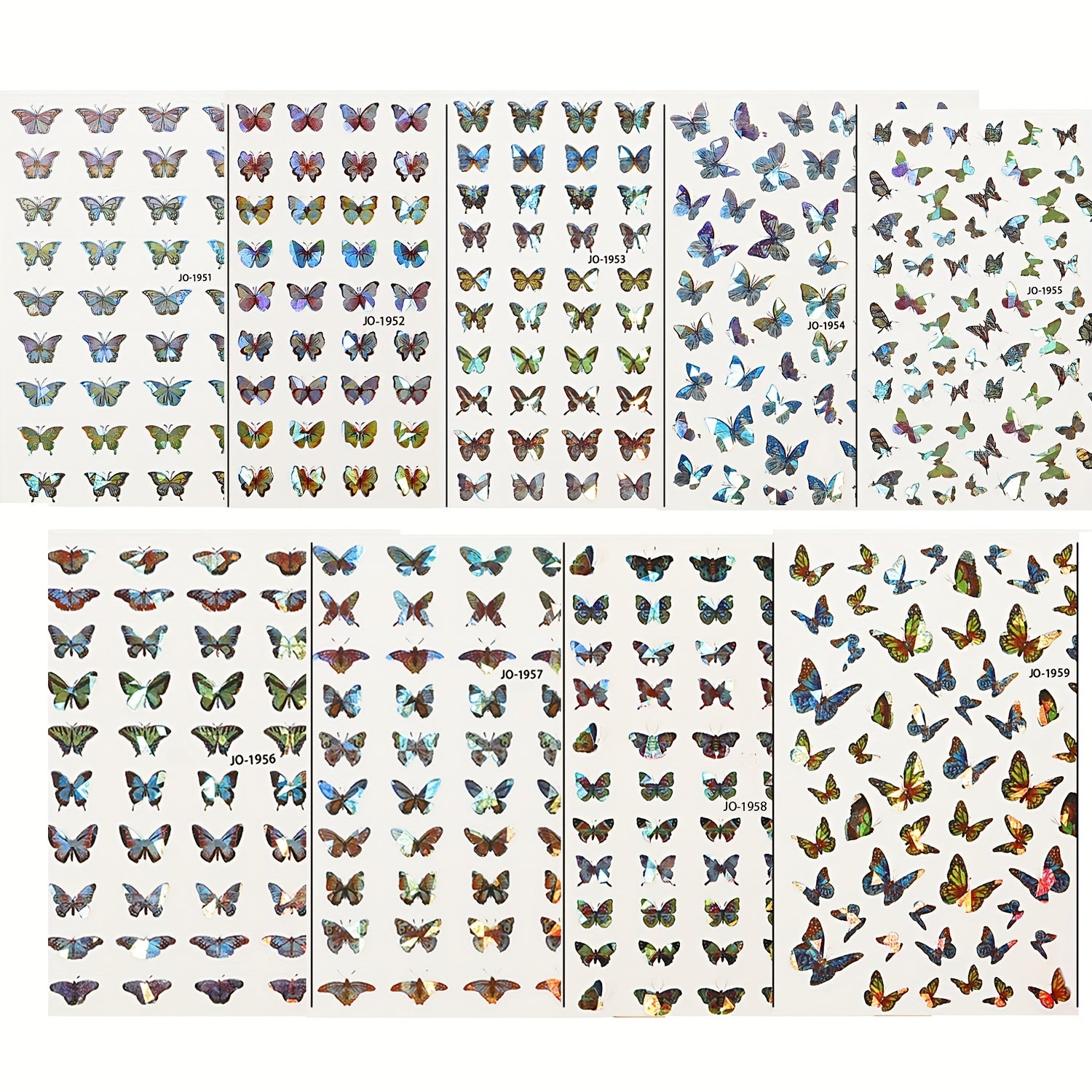 Butterfly Nail Art Stickers 3D Self Adhesive Nail Art Decals
