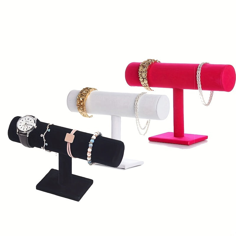 Single Layer Suede Bracelet Head Flower Watch Jewelry Display Rack