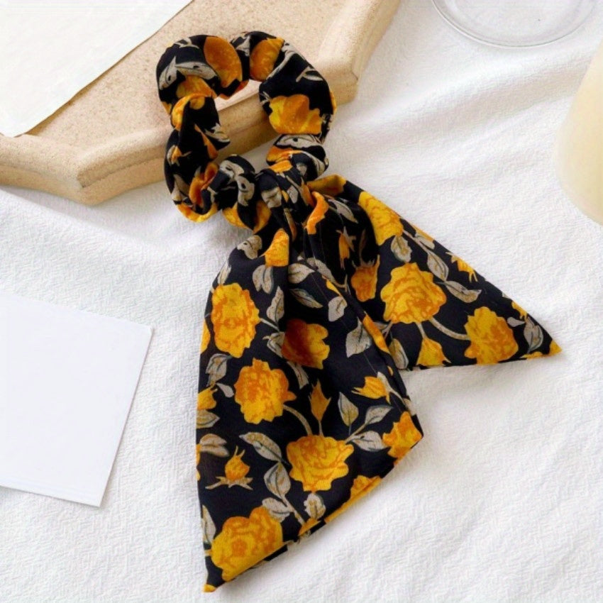 Retro Floral Hairband Head Scarf Hair Accessories
