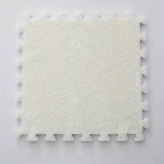 10pcs Bedroom Rug Splicing Mat Living Room Floor Rug Washable Cut