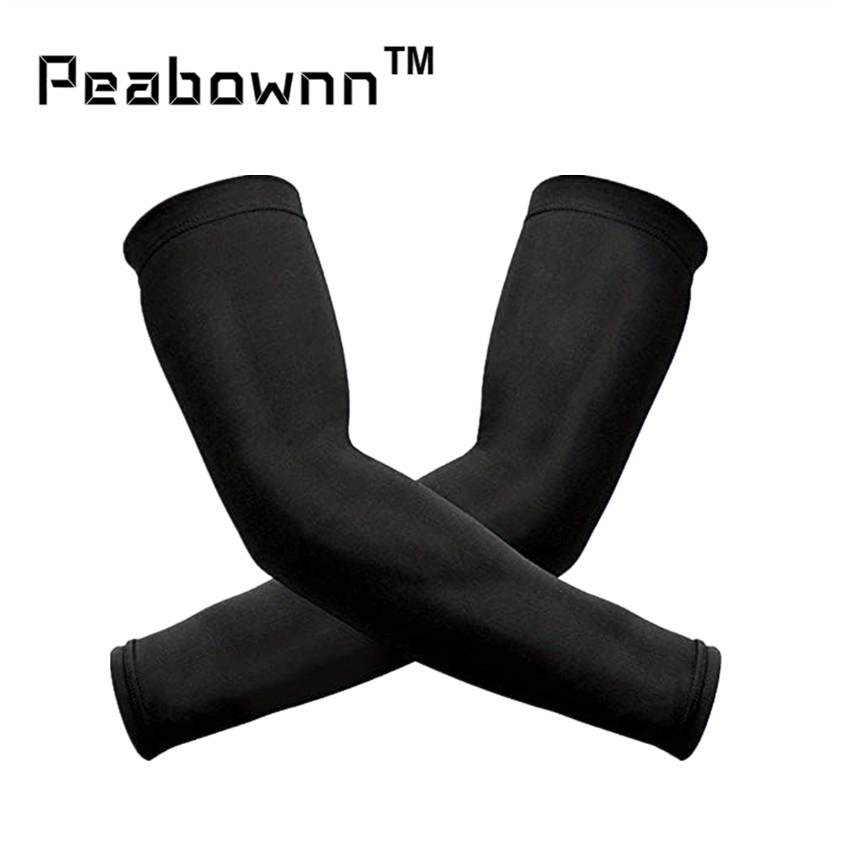 Peabownn UV Arm Sleeves UPF 50 Cooling Sport Compression Basketball
