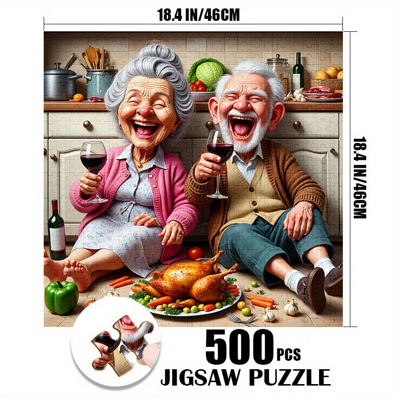 1000pcs Jigsaw Puzzle for Adults - Elderly Couple Dinner