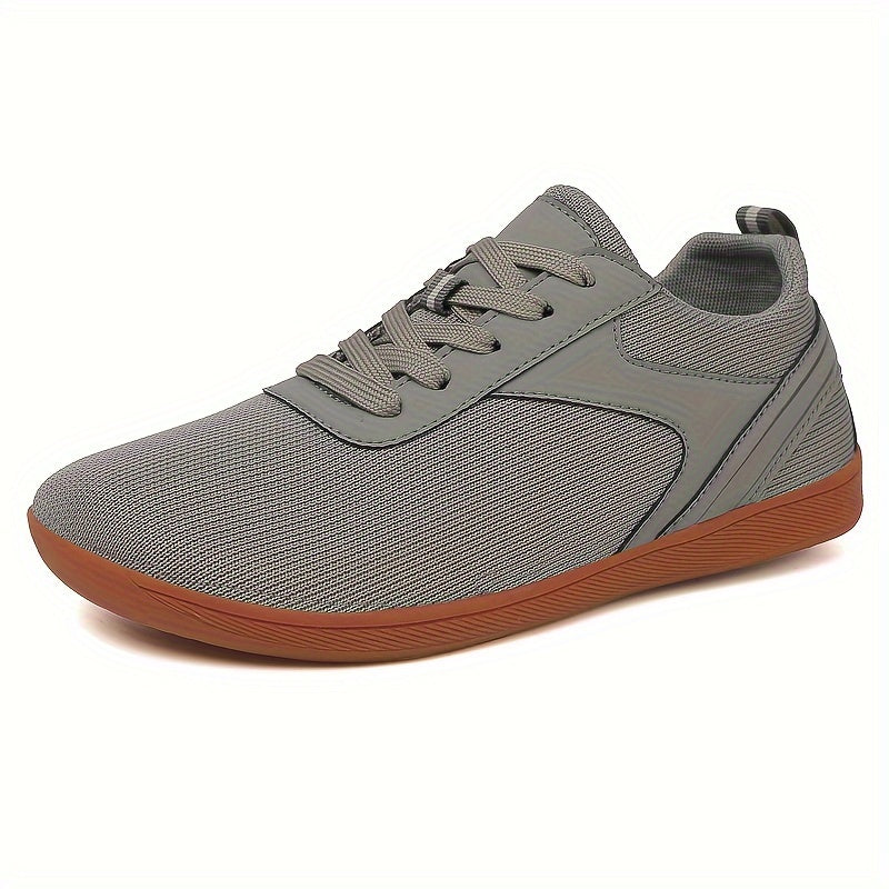 Women's Minimalist Lace up Mesh Athletic Walking Shoes Breathable