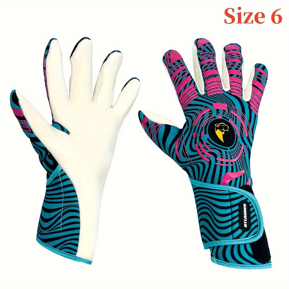 Latex Football Goalkeeper Gloves Thickened Comfortable Durable Anti-slip