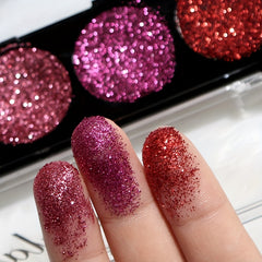 Glitter Eyeshadow Palette 5 Colors - High Pigmented Makeup