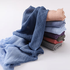 Gradient Linen Turban Scarf for Women