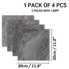 Marble Pattern Floor Stickers Set - Waterproof & Non-slip