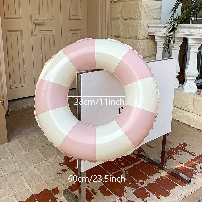 Kids Striped Swimming Ring: Safe & Stylish Pool Accessory
