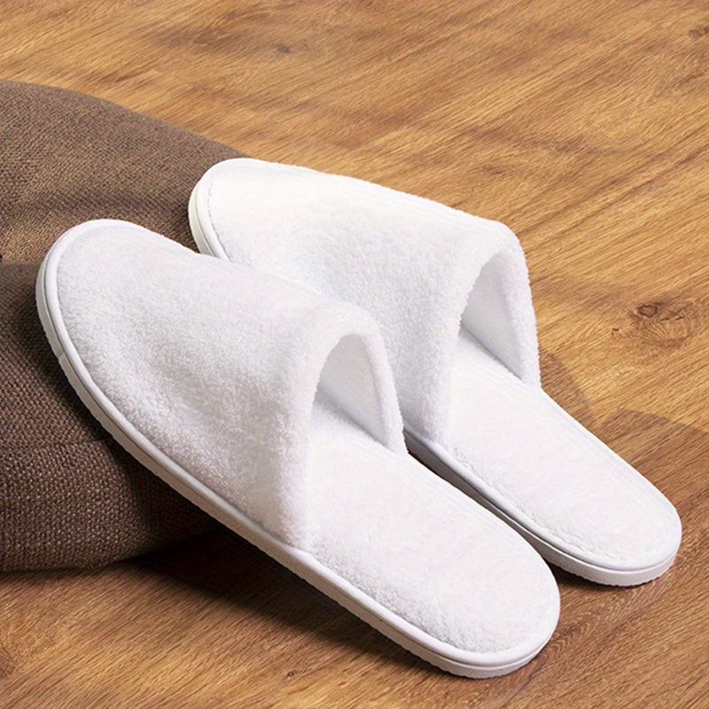 Men's Round Toe Slip On Non slip Bedroom Slippers Home Shoes