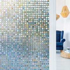 Mosaic Glass Window Sticker Privacy Film Rainbow Window
