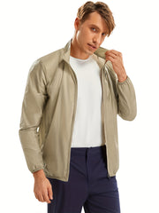 Men's Lightweight Zipper Jacket Sun Protection Sports Coat