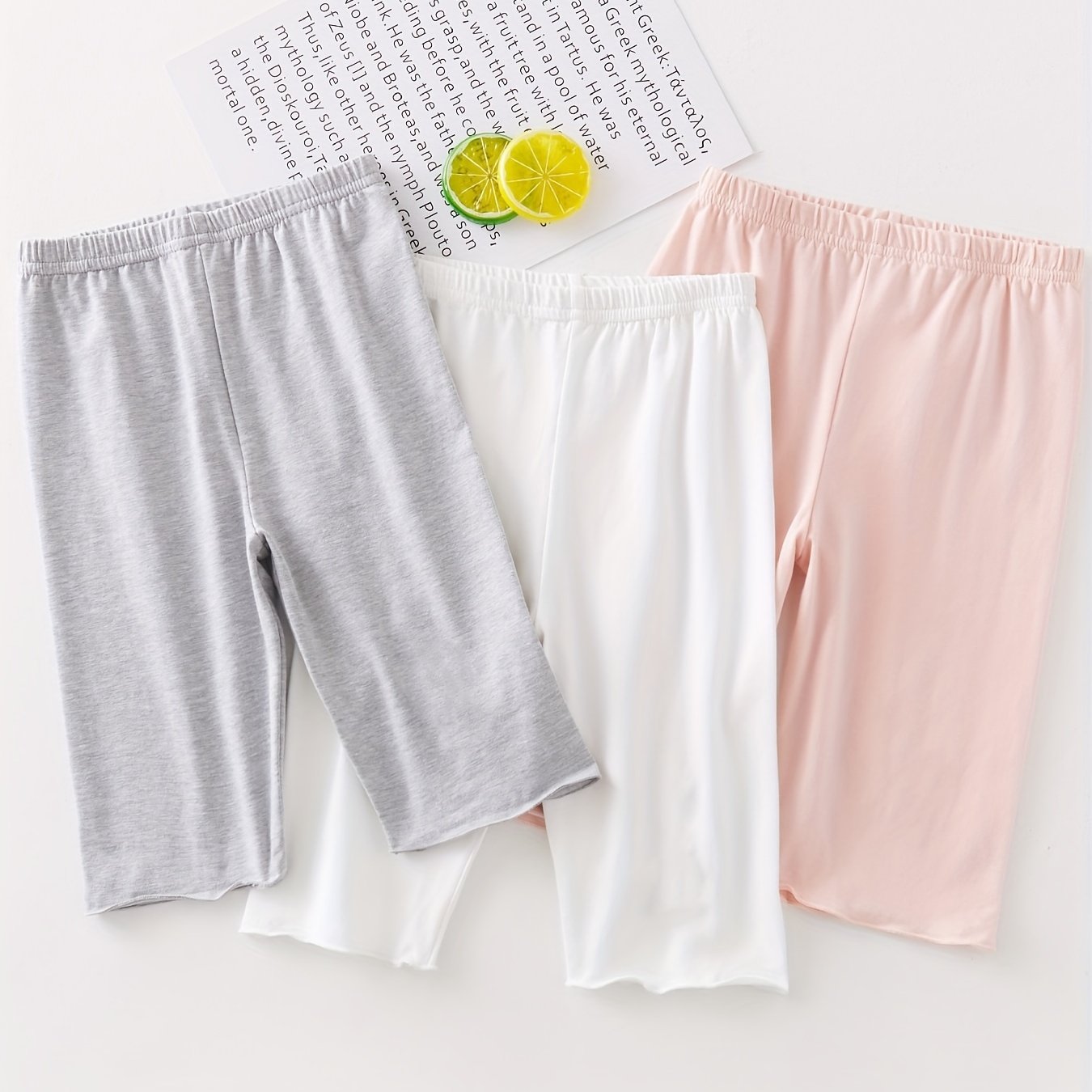 Girls Thin Cotton Bottoming Shorts Mid Stretch Quick drying Shorts