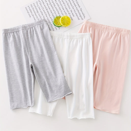 Girls Thin Cotton Bottoming Shorts Mid Stretch Quick drying Shorts