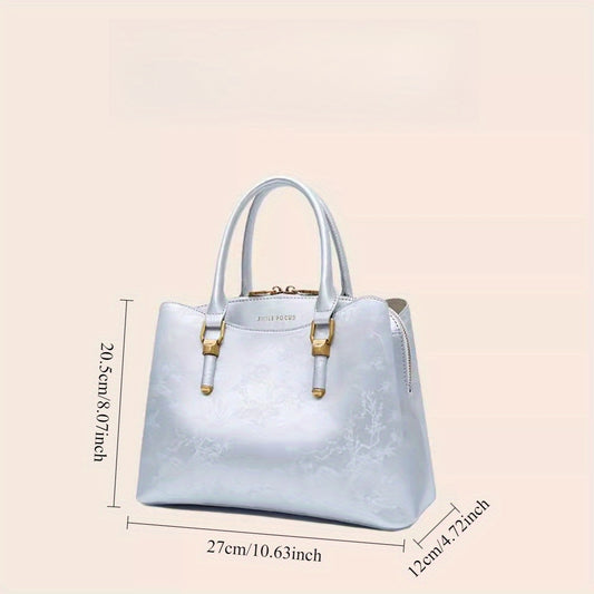 Stylish Women's Handbag with Hardware Embellishments