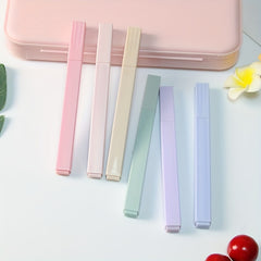 6pcs High Highlighters for Notes Eye Protection Student Supplies