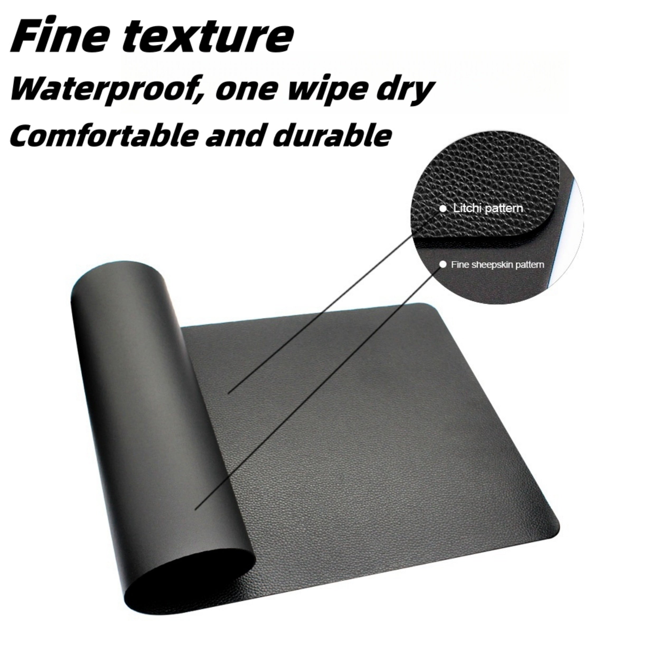 Waterproof PU Leather Mouse Pad Large Size Keyboard Mat