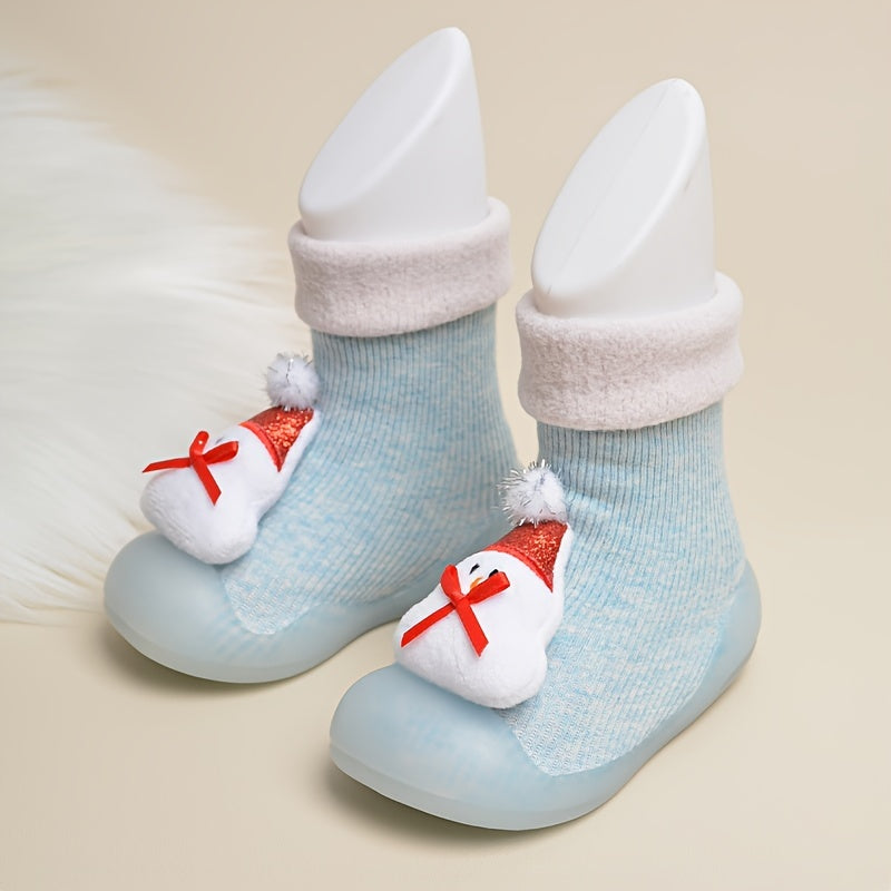 EDUBA Christmas Cartoon Slip On Sock Shoes For Boys