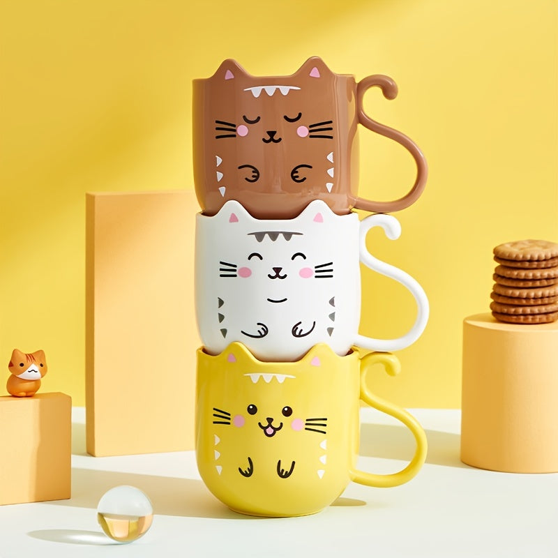 Cartoon Cat Mug for Home and Travel