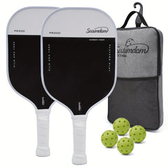 Pickleball Rackets Set PR200 2 Rackets 4 Balls 1 Bag