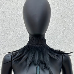 Faux Feather Neck Scarf Halloween Cosplay Costume Accessory