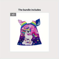 Rainbow Unicorn Dress Fits 25-30 Dolls Birthday Gift
