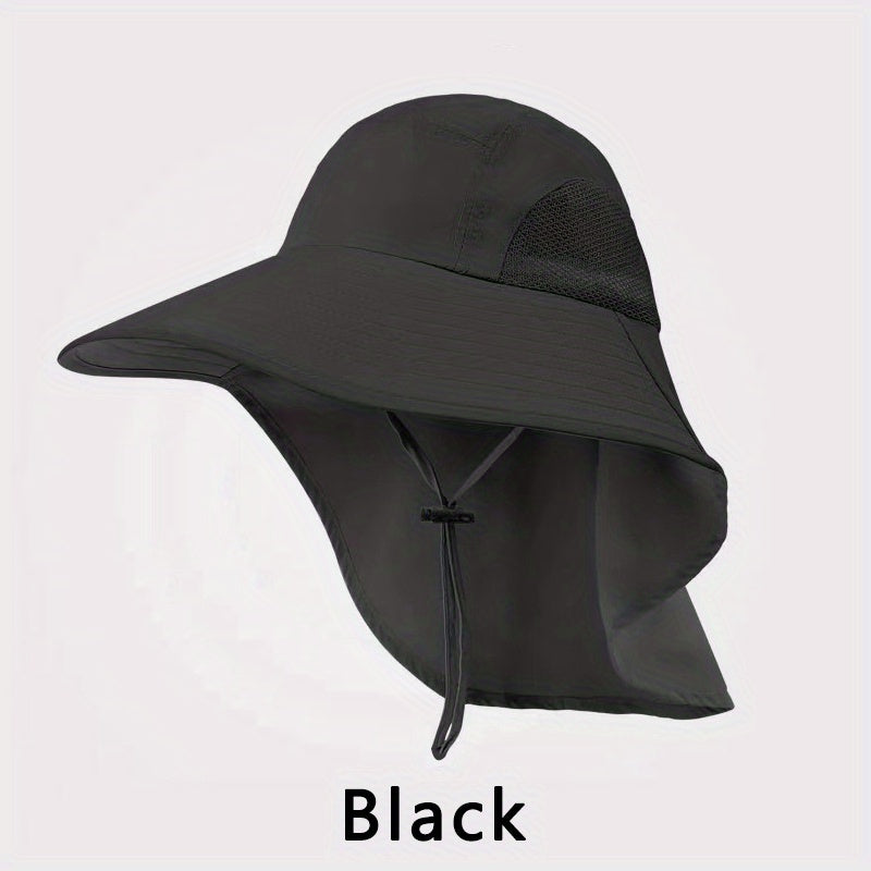 Men's Outdoor UV Protection Sunshade Hat for Fishing and Mountaineering