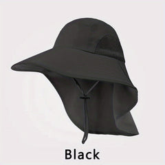 Men's Outdoor UV Protection Sunshade Hat for Fishing and Mountaineering