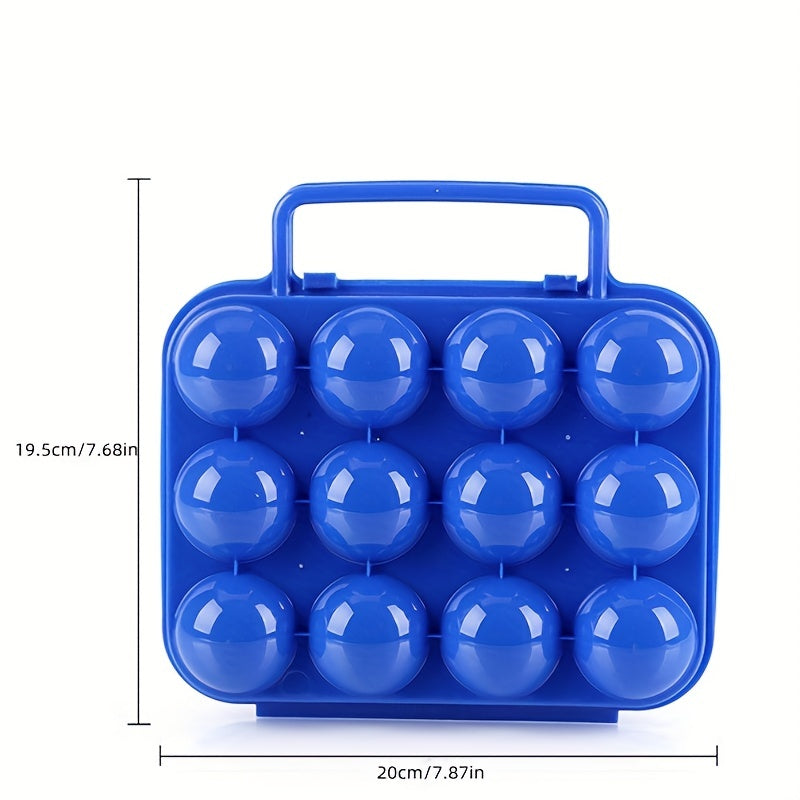 12 Grid Portable Plastic Egg Box for Camping & BBQ