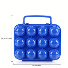 12 Grid Portable Plastic Egg Box for Camping & BBQ