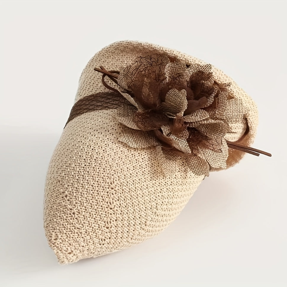 Women's Bucket Hat with Flower Decor Sunshade Fedora