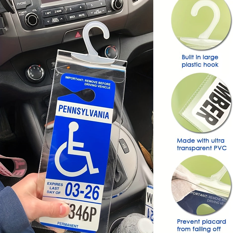 Handicap Parking Placard Holder - Securely Display Placard