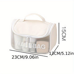 Transparent Waterproof Cosmetic Bag PU Small Storage Bag