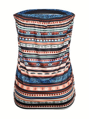 Summer All Over Print Tube Top Bandeau