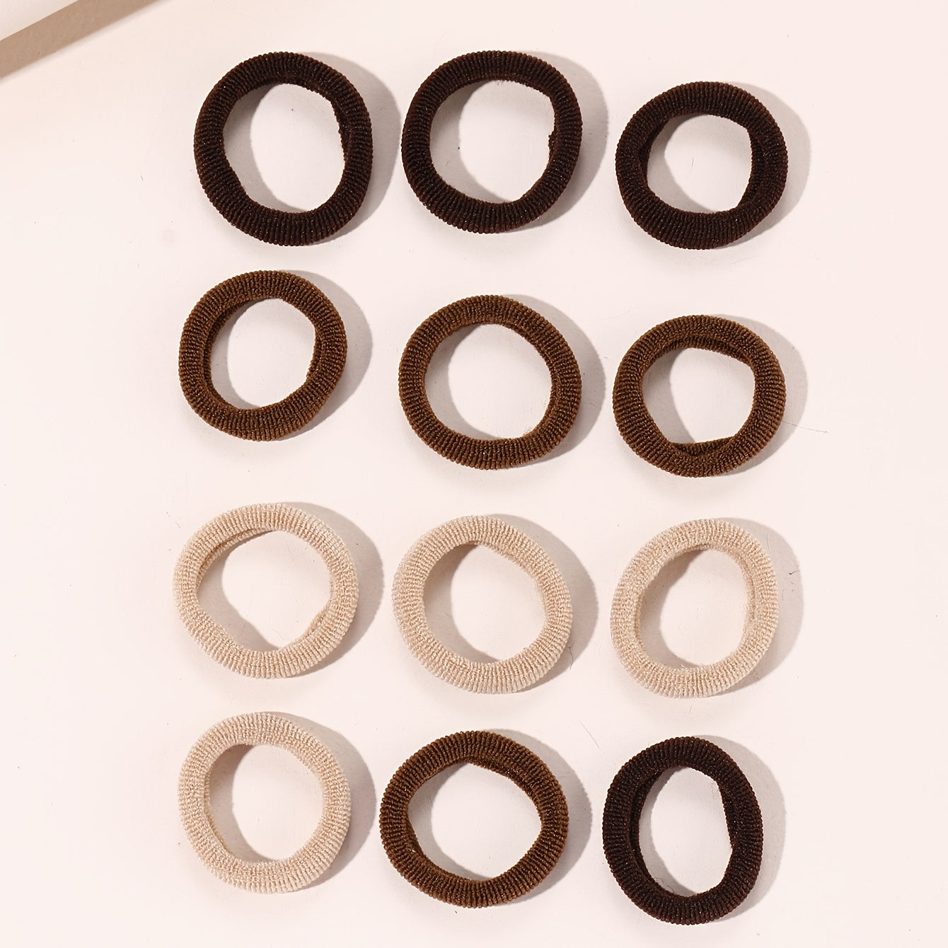 100pcs Hair Elastics Ties Thick Stretchy Rubber Band