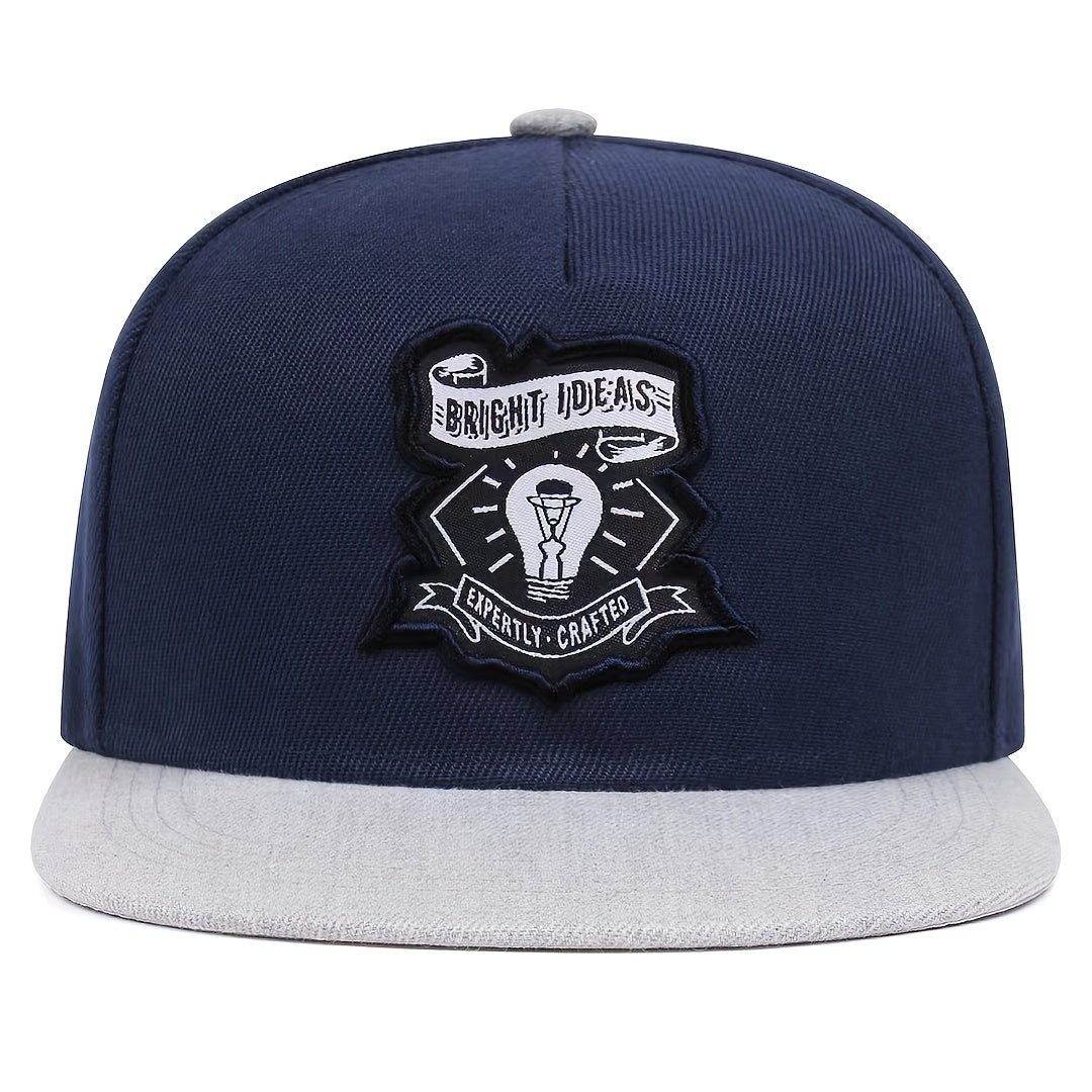 Embroidered English Hip Hop Flat Brimmed Hat