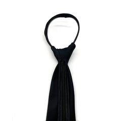 Men's Zipper Tie For Weddings and Business - Black