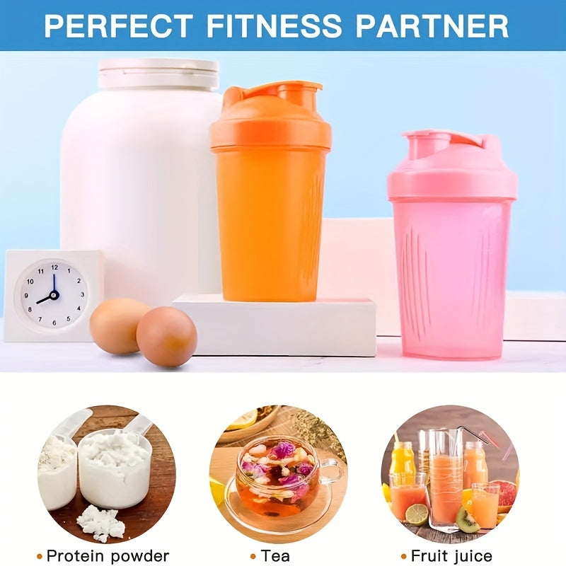 12oz Plastic Shaker Bottle Stainless Blender Ball Protein Mixes