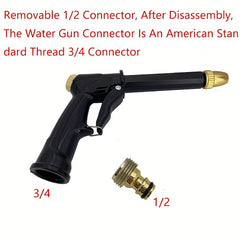 High Pressure Water Gun Portable Hose Nozzle Spray Adjustable Garden Car Pet Cle