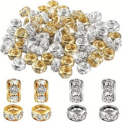 50pcs Large Hole Drill Ring Welding Jewelry Accessories Necklace Material
