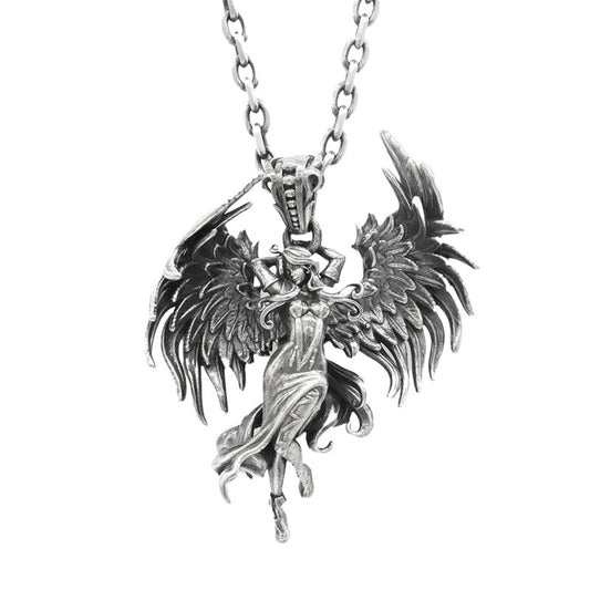 Men's Retro Angel Wings Pendant Necklace