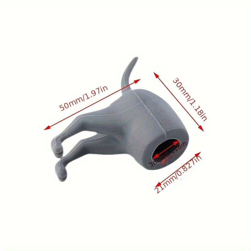 Pooping Dog Toothpaste Topper Funny Cover Bathroom Accessories
