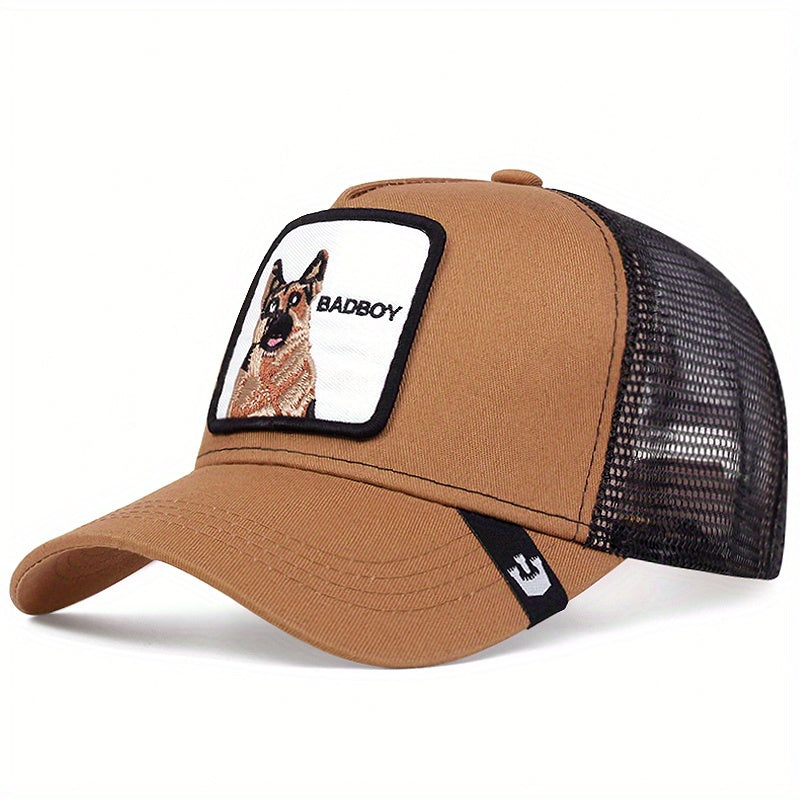 Anime Animal Patch Trucker Hat Mesh Baseball Cap Adjustable Dad Hat