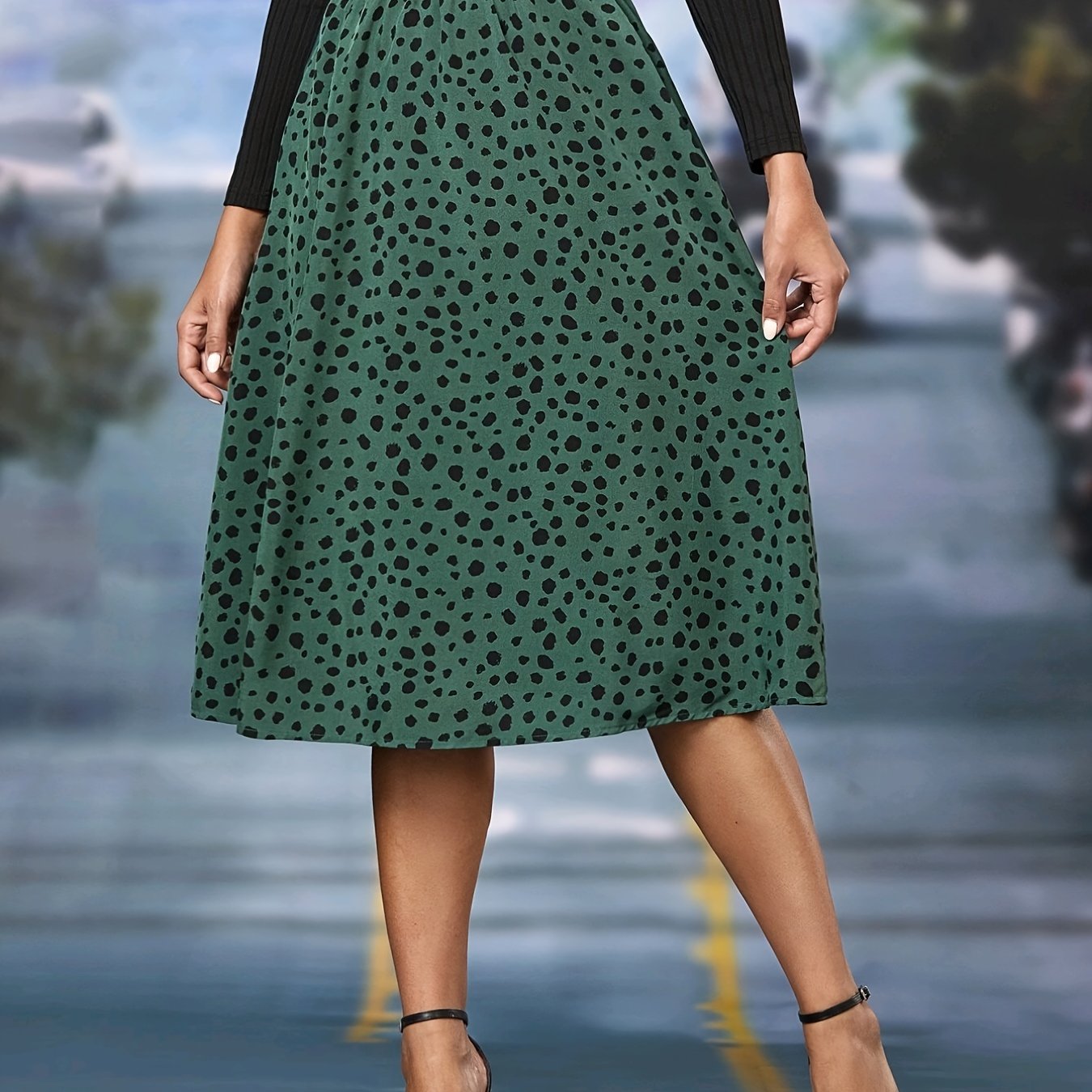 Leopard Print High Waist Skirt