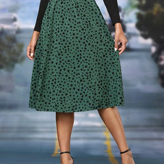 Leopard Print High Waist Skirt