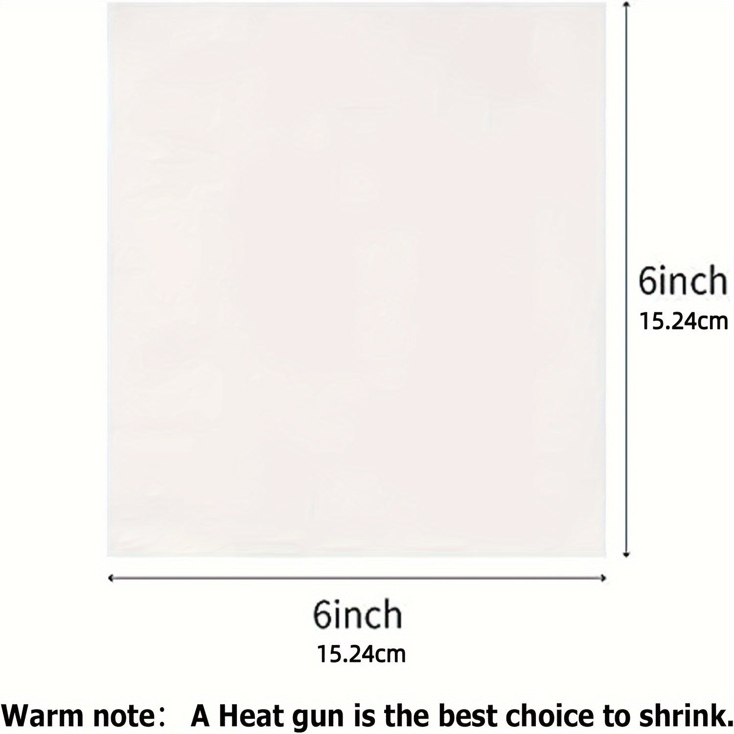100pcs Shrink Packaging Bag Transparent PVC Heat Shrink Packaging Hair Dryer